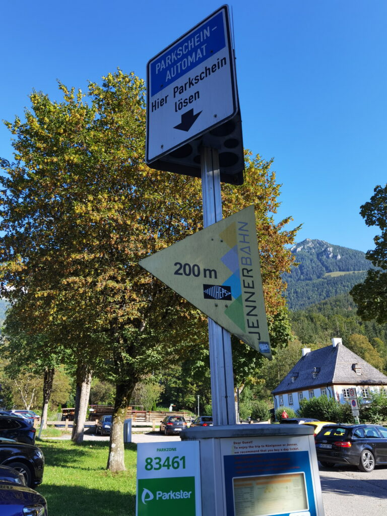 Der zentrale Königssee Parkplatz