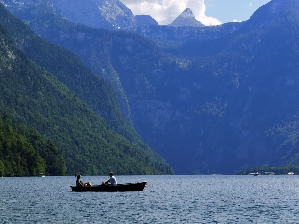 Malerwinkel Königssee Aussicht auf dem Wasser